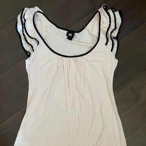 Tank top with ruffles